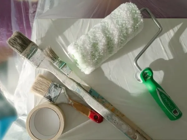 Paint brushes and roller