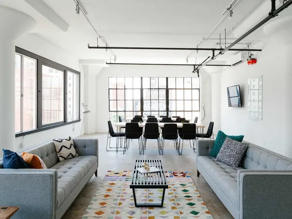 White painted interior walls and ceiling