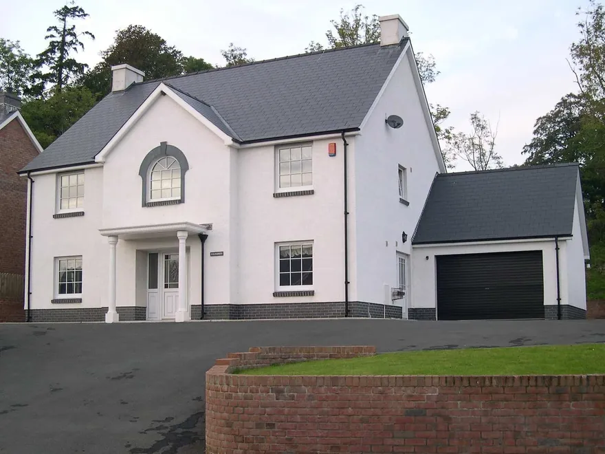 House with painted exterior walls