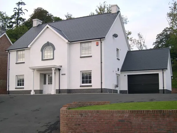 House with painted exterior walls
