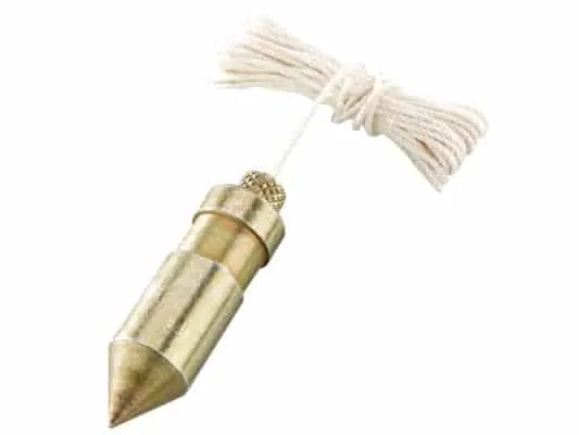 Traditional plumb bob and line